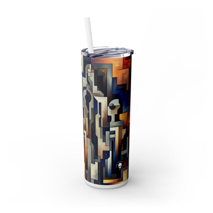 « Enigma Realms : Un monde de beauté surréaliste » - The Alien Maars® Skinny Tumbler avec paille 20oz Art métaphysique