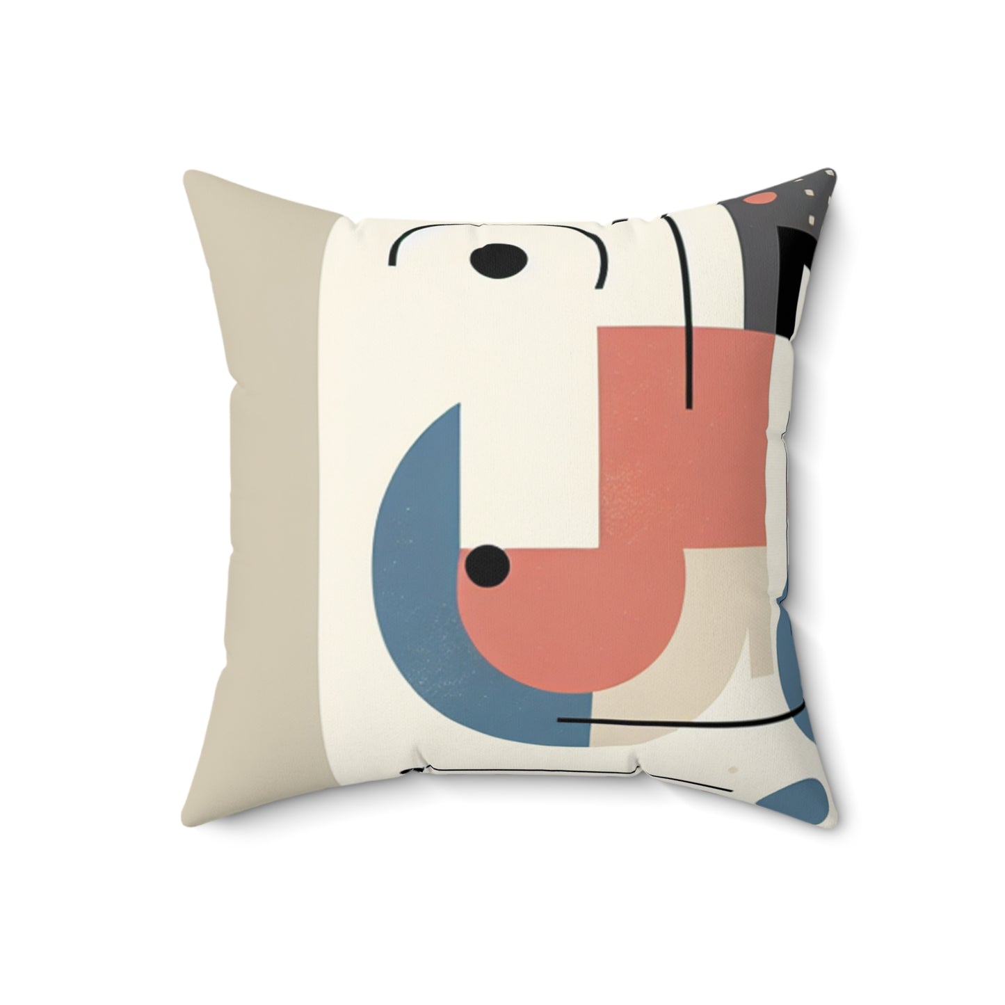 "Equilibrium: Exploring Balance Through Minimalist Art"- The Alien Spun Polyester Square Pillow Minimalism