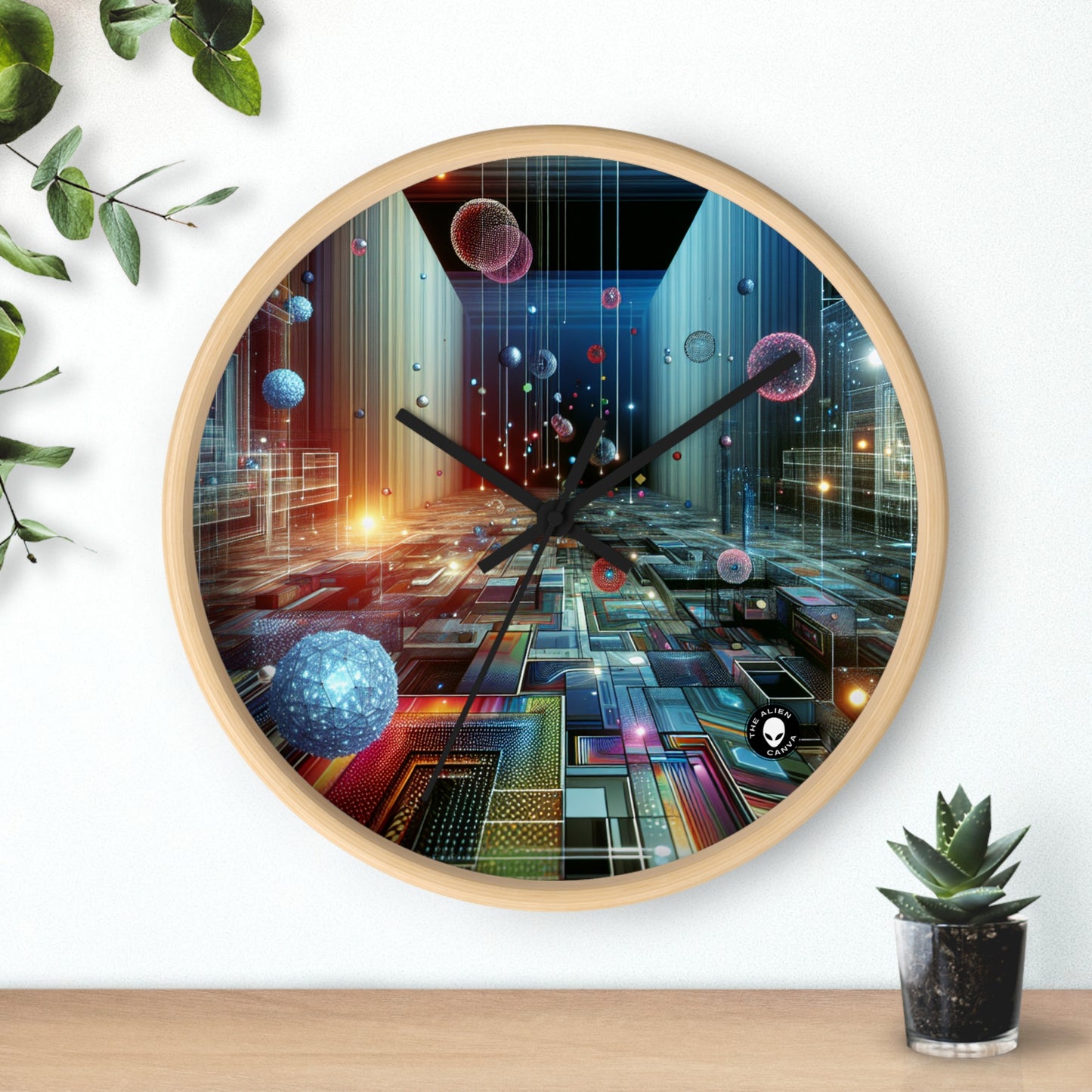 "Enchanted Oasis: A Virtual Reality Garden Experience" - The Alien Wall Clock Virtual Reality Art