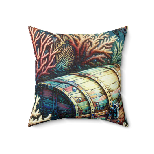 "Underwater Wonderland"- The Alien Spun Polyester Square Pillow