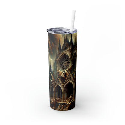 - The Alien Maars® Skinny Tumbler avec paille 20oz Art gothique