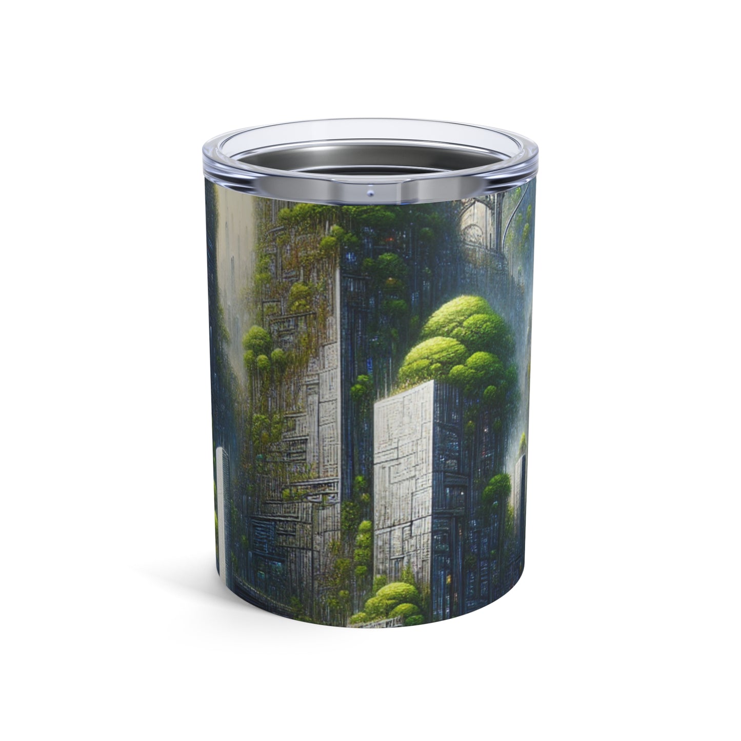 "Paisaje urbano con biodomo": vaso extraterrestre de 10 oz