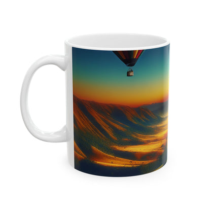 "Soledad en el cielo" - Taza de cerámica extraterrestre de 11 oz