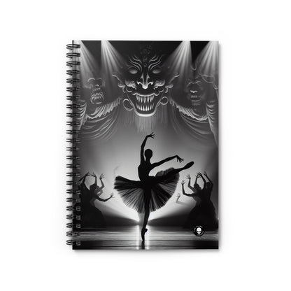 "Dance in the Spotlight". - The Alien Spiral Notebook (Ruled Line)