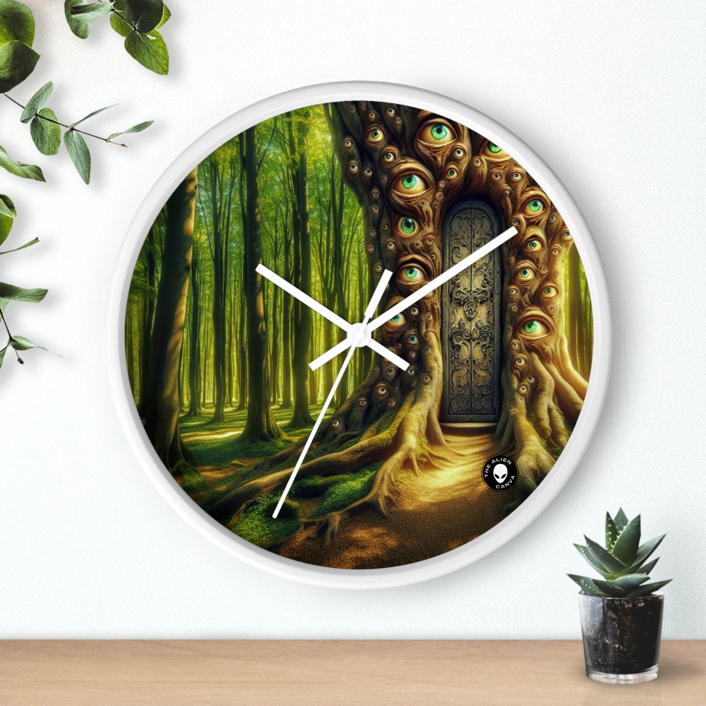 « La forêt vigilante : la porte enchantée » – L'horloge murale extraterrestre