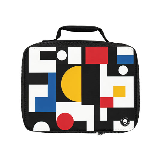 "Suprematic Harmony: Exploring Geometric Composition with Bold Colors"- The Alien Lunch Bag Suprematism