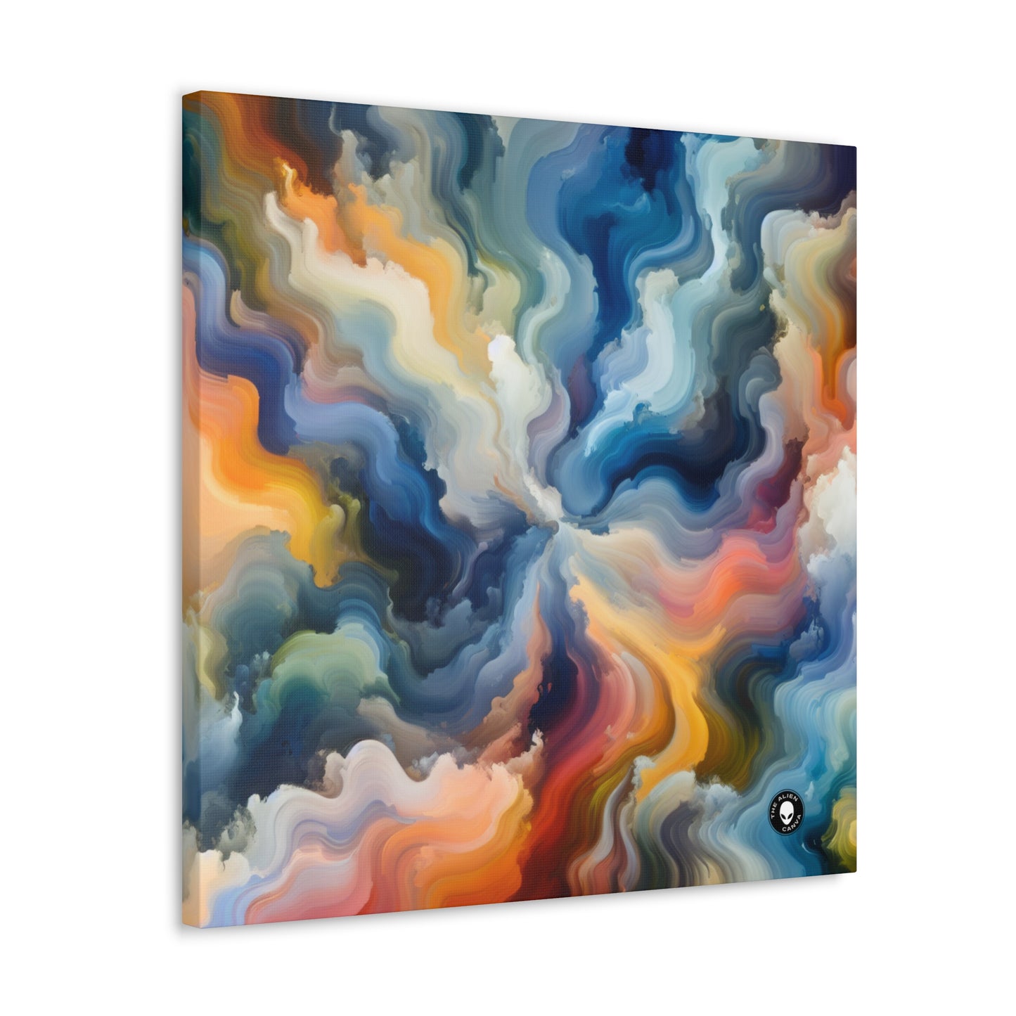 "Sunset Reflections: A Serene Color Field Painting" - The Alien Canva Color Field Painting