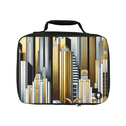 "Artistic Deco Dreamscape" - La bolsa de almuerzo alienígena Art Déco