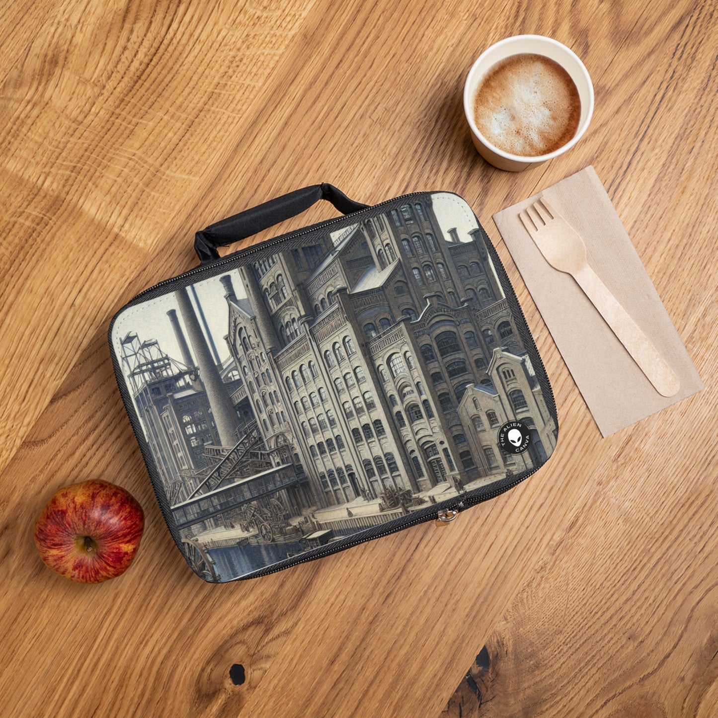 "Urban Precision: Modern Cityscape in the Style of Precisionism"- The Alien Lunch Bag Precisionism