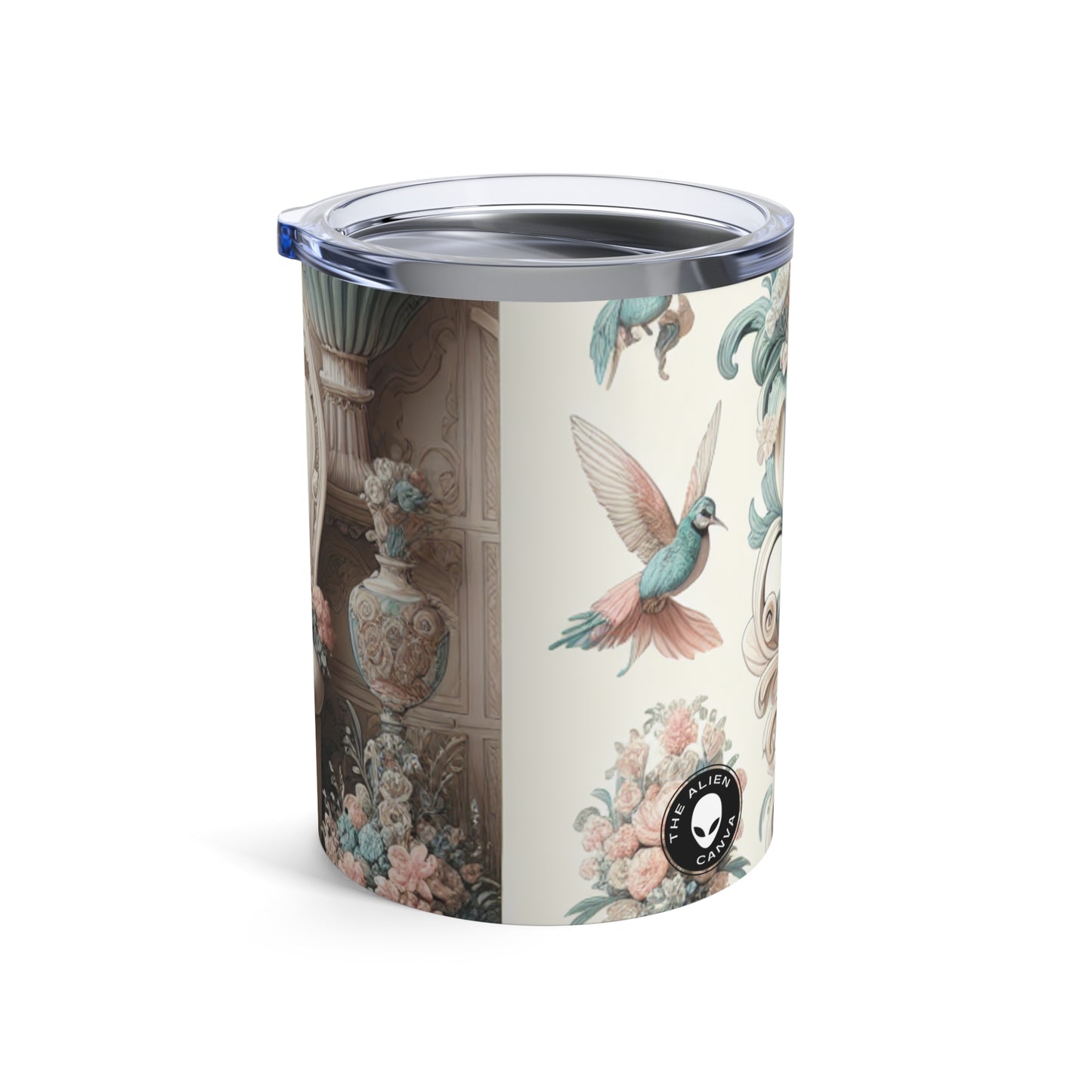 "Enchantment in Pastel Gardens: Rococo Fairy Princess" - The Alien Tumbler 10oz Rococo