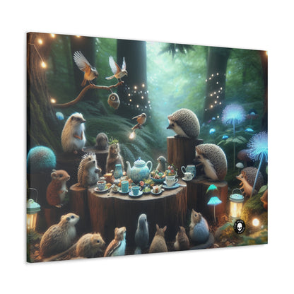 "Enchanted Tea Time: A Magical Forest Gathering" - The Alien Canva