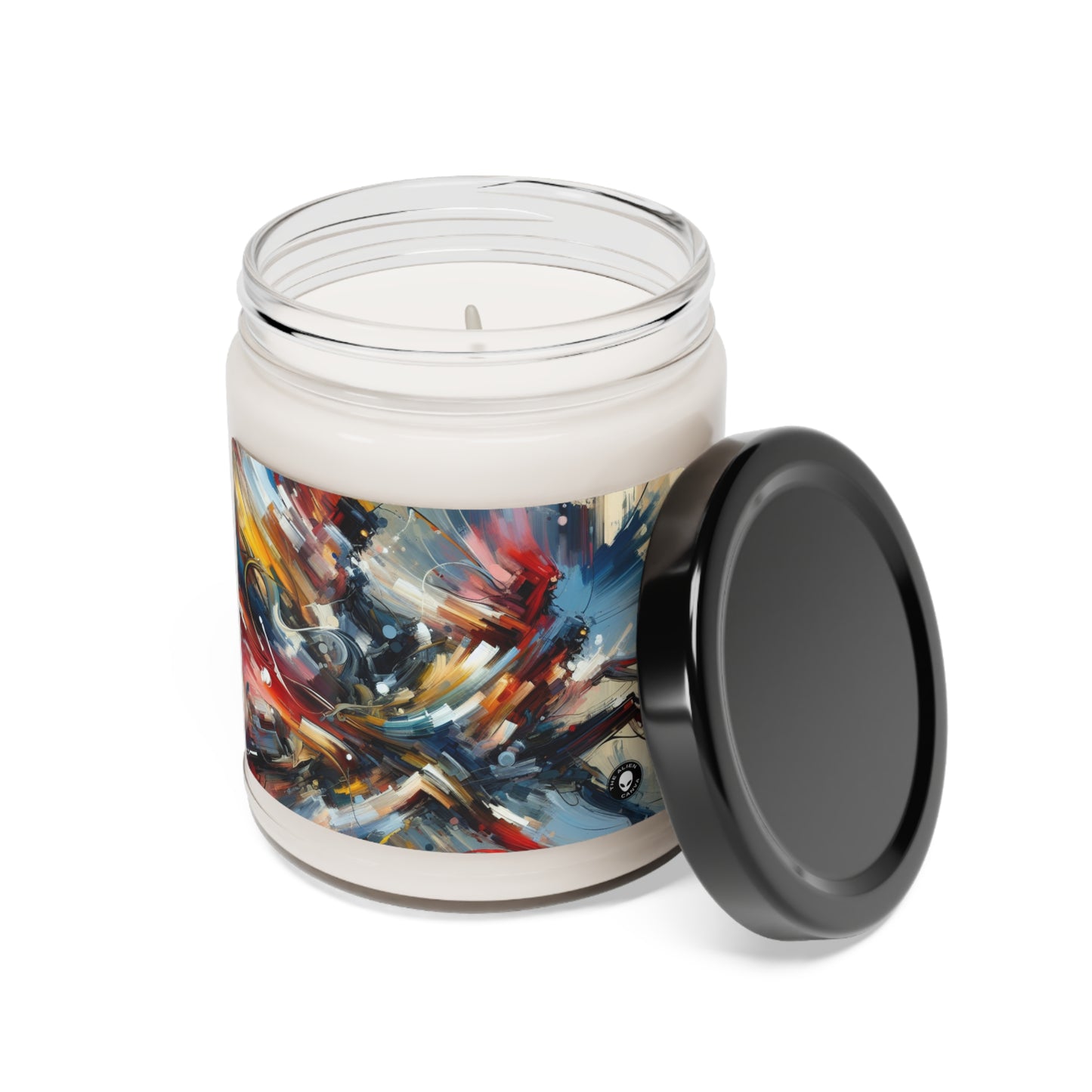 "Dance-Off Fury: A Vibrant Battle of Rival Street Crews" - The Alien Scented Soy Candle 9oz Action Art