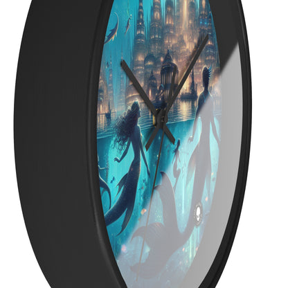 "Atlantis Illuminated: A City of Mystical Sea Creatures" - The Alien Wall Clock