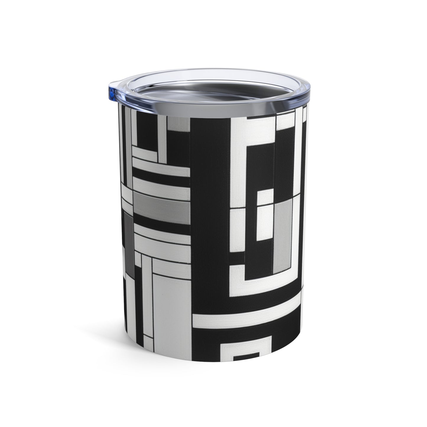 "De Stijl in Black and White" - The Alien Tumbler 10oz De Stijl Style