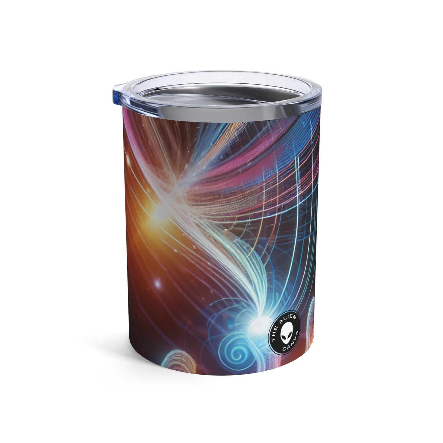 "Realmscape : An Infinite Virtual Odyssey" - The Alien Tumbler 10oz Art de réalité virtuelle