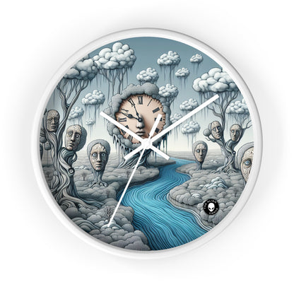 « Fantasy Wonderland : Là où le temps se courbe et où les arbres parlent » - L'horloge murale Alien