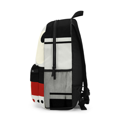 "Dynamic Balance: A Suprematist Exploration" - The Alien Backpack Suprematism