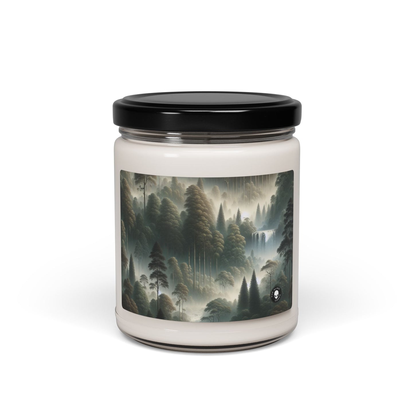 "Misty Forest Retreat": vela de soja con aroma alienígena de 9 oz