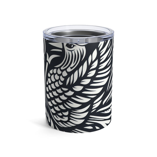 "Elements in Unison: A Woodcut Exploration" - The Alien Tumbler 10oz Woodcut Printing