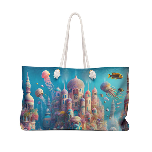 "Treasure of the Deep: A Fantastical Underwater City" - The Alien Weekender Bag