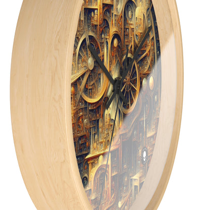 "Unity in Vibrant Harmony: An Abstract Metaphysical Exploration" - The Alien Wall Clock Metaphysical Art