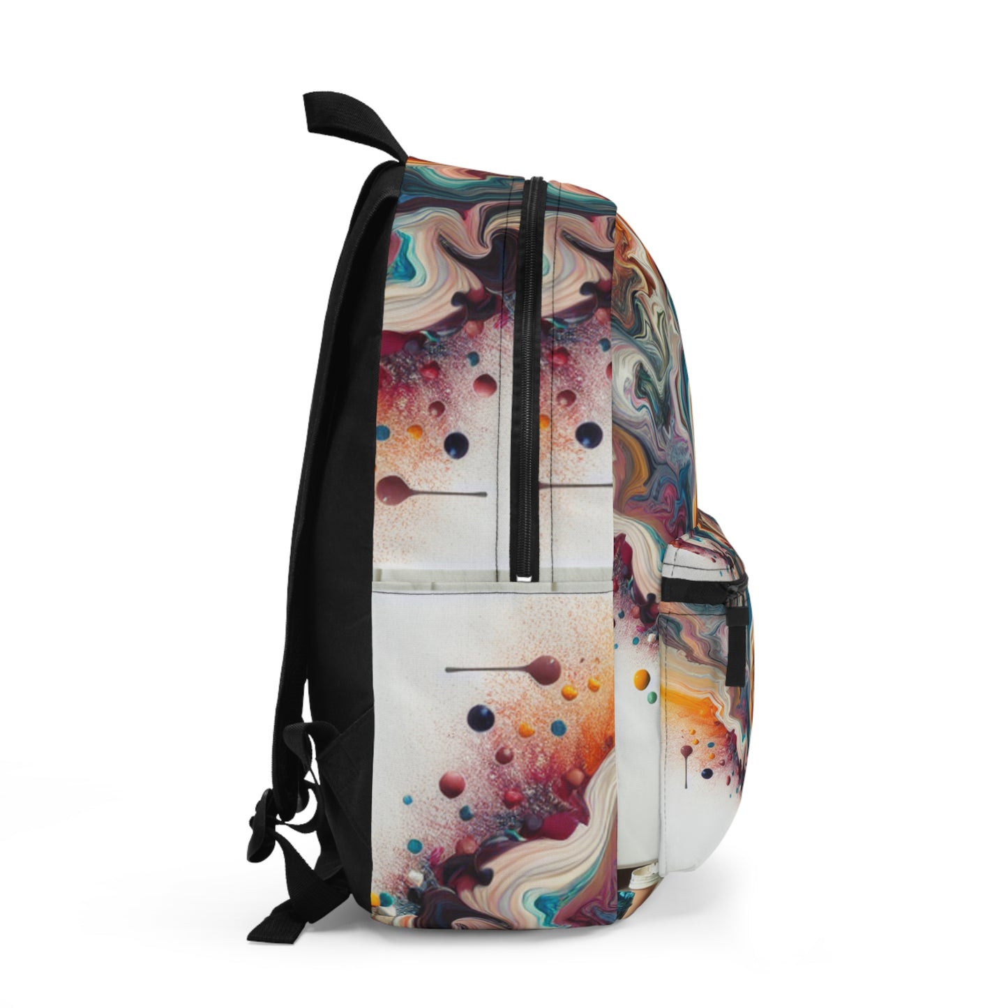 "A Paint Poured Paradise: Acrylic Pouring Art" - The Alien Backpack Acrylic Pouring Style