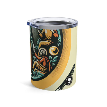 "Essence entrelacée : une célébration abstraite du chaos et de l'harmonie" - The Alien Tumbler 10oz Remodernism