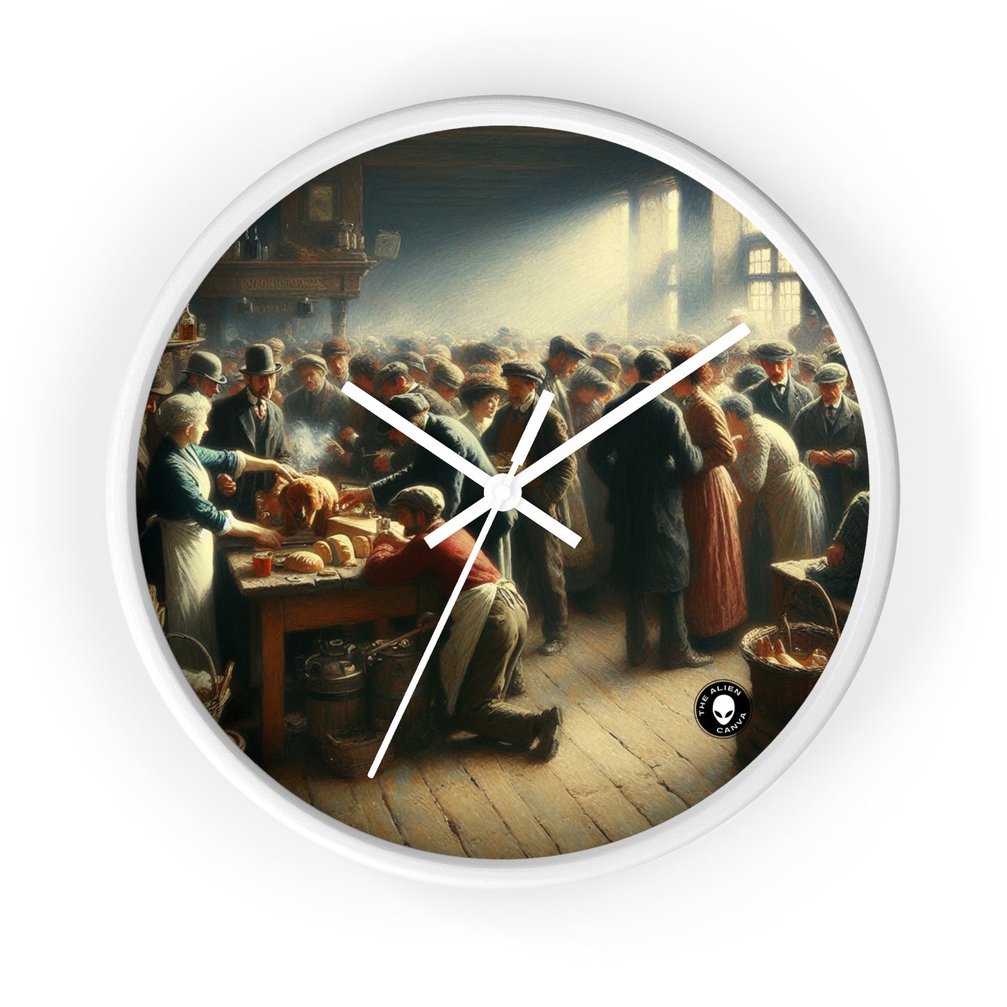 Title: "Conversations for Change" - The Alien Wall Clock Social Realism