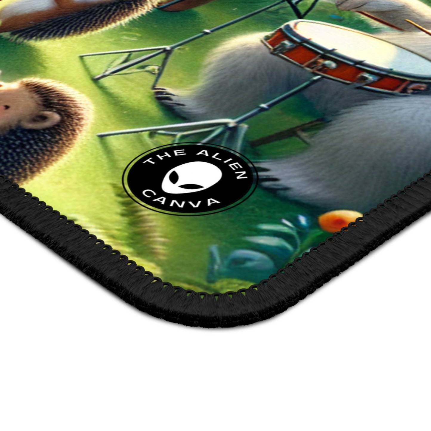 « Ménagerie mélodieuse : animaux musicaux dans la forêt enchantée » – Le tapis de souris de jeu Alien