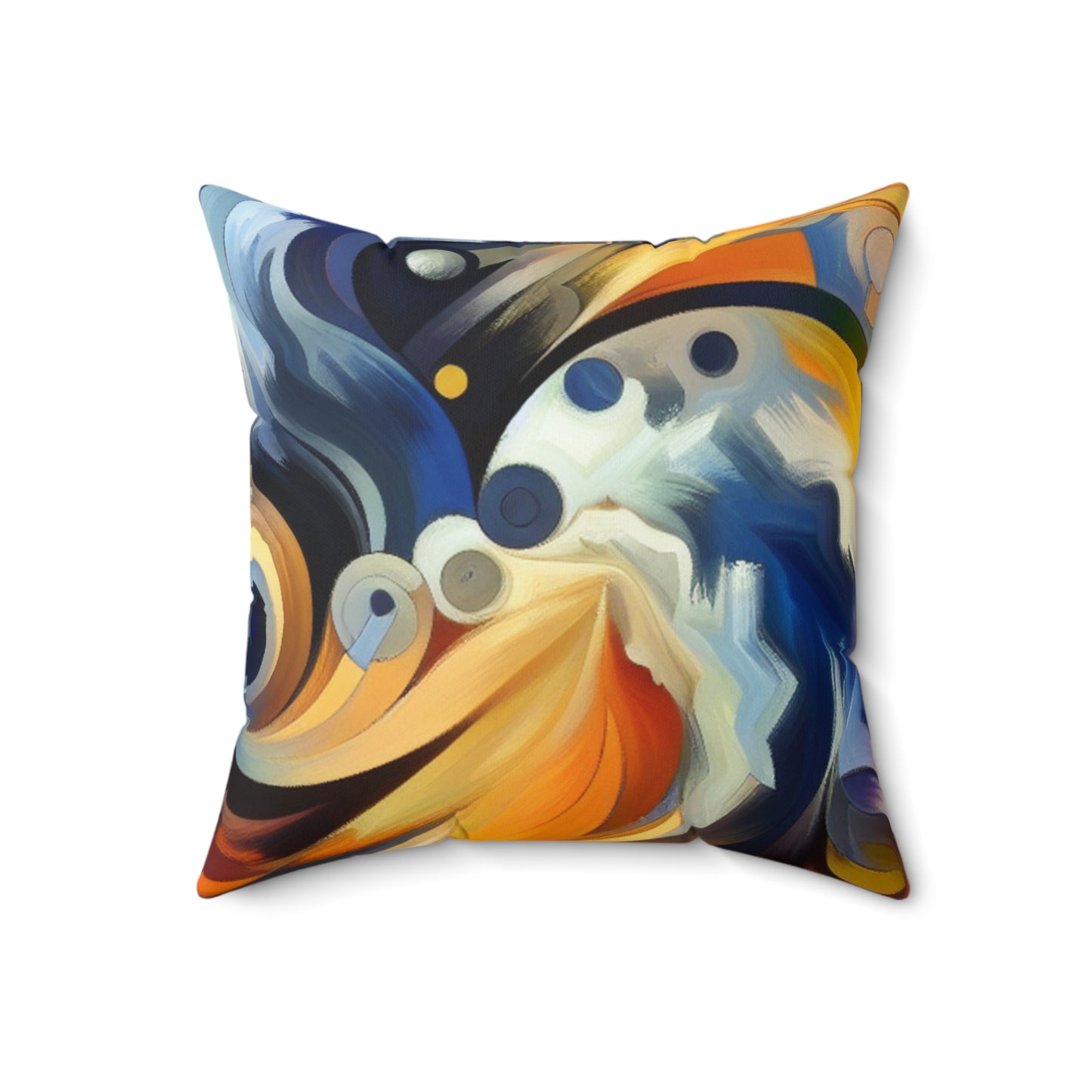 "Primal Energy in Wild Nature" - The Alien Spun Polyester Square Pillow Primitivism Style