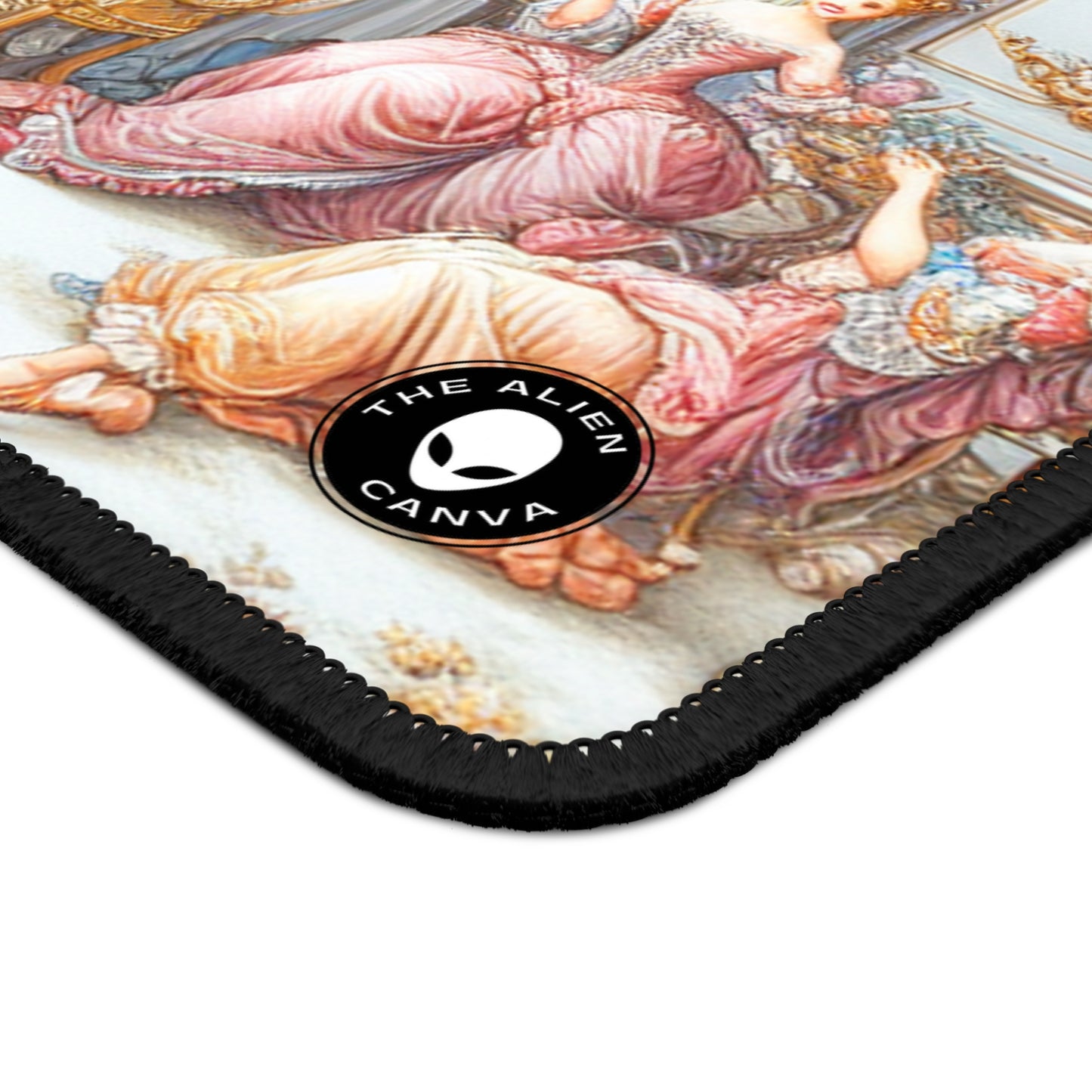 "A Garden of Rococo Delights: A Whimsical Extravaganza" - The Alien Gaming Mouse Pad Rococo