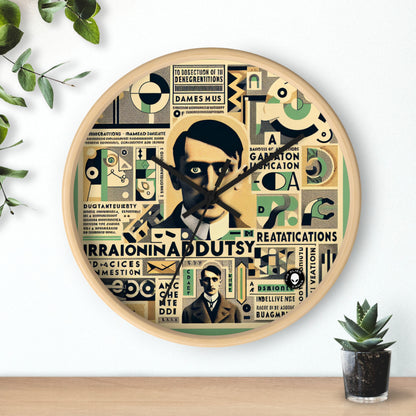 "Cacophony of Mundane Madness: A Dadaist Collage" - The Alien Wall Clock Dadaism