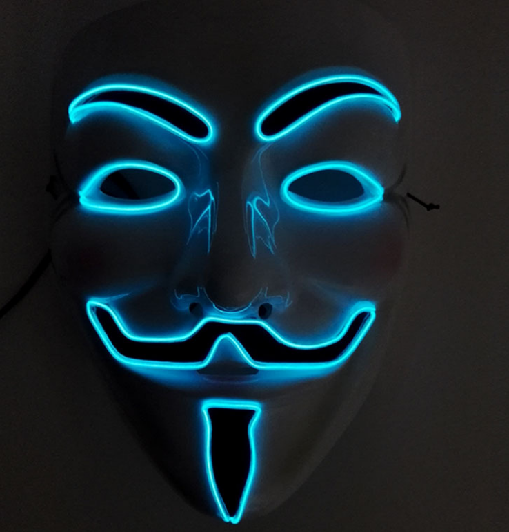 New LED Guy Fawkes Mask