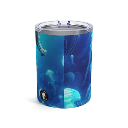 "Mermaid Magic: Journey with the Giant Seahorse" - The Alien Tumbler 10oz