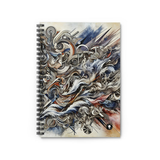 Titre : « Challenging Taboos : Beyond Boundaries in Transgressive Art » - The Alien Spiral Notebook (Ruled Line) Transgressive Art