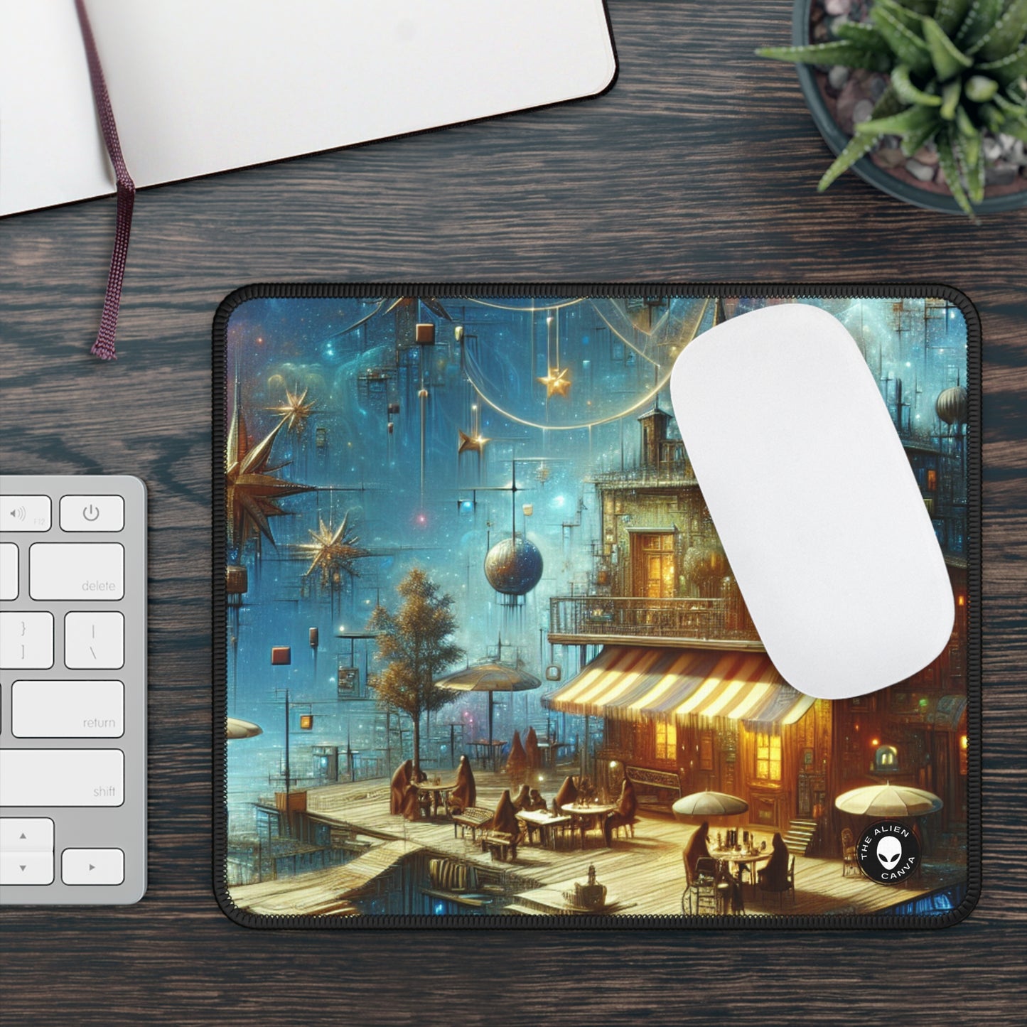 "Encantamiento de la cocina: un mundo caprichoso de objetos vivos" - The Alien Gaming Mouse Pad Realismo mágico