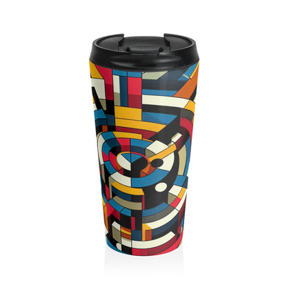 "Digital Revolution: A Constructivist Perspective" - The Alien Stainless Steel Travel Mug Constructivism