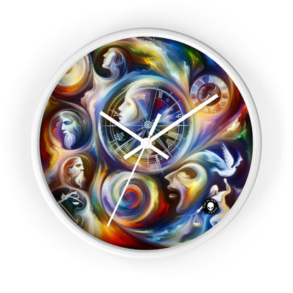 "Time's Dichotomy: Blooms and Wilt" - The Alien Wall Clock Symbolism