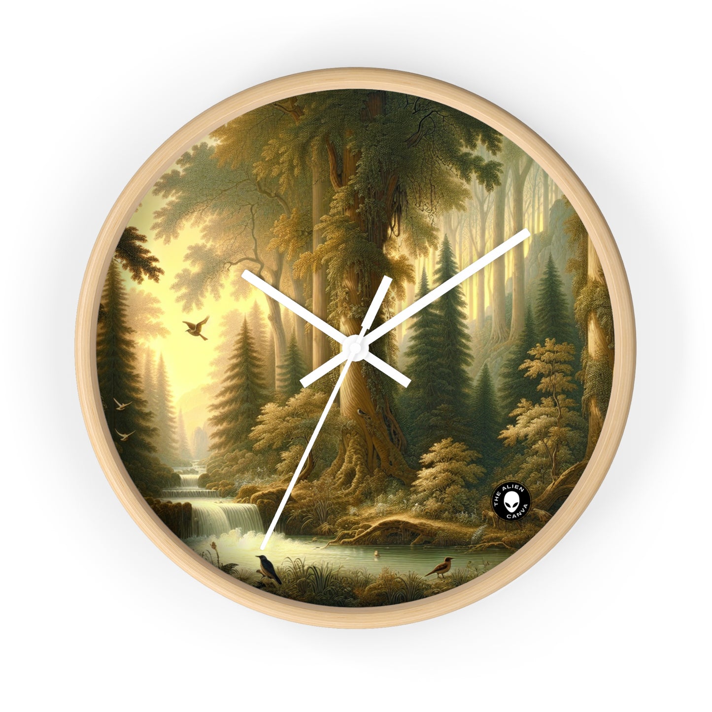 "Tranquil Forest Glen" - The Alien Wall Clock