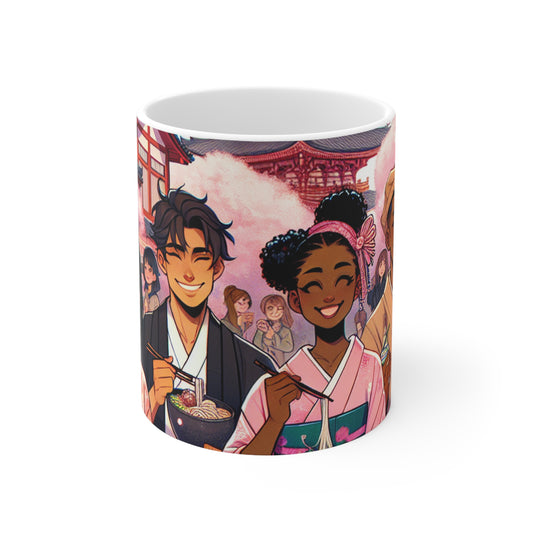 "Brush of Wonders: An Artist's Awakening" - The Alien Ceramic Mug 11oz Manga/Anime Art