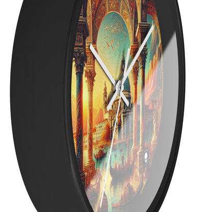 Venetian Dreams: A Fantastical Twist on the Famous Canals - The Alien Wall Clock Venetian School