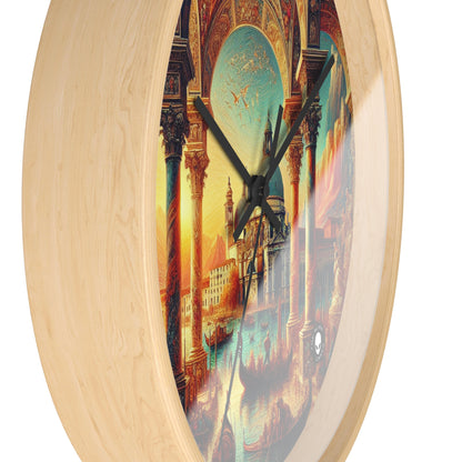 Venetian Dreams: A Fantastical Twist on the Famous Canals - The Alien Wall Clock Venetian School