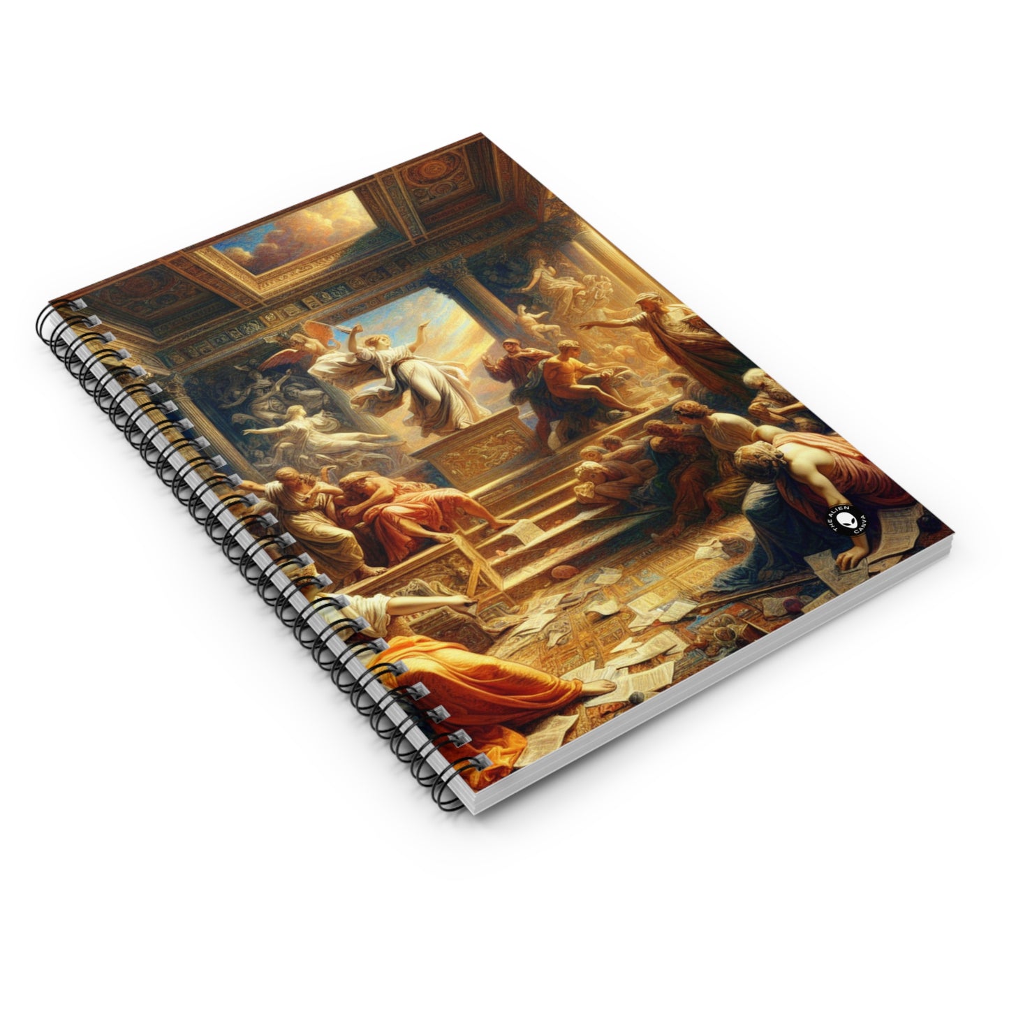 "Modern Renaissance: Leaders of Today" - The Alien Spiral Notebook (Ruled Line) Neoclassicism