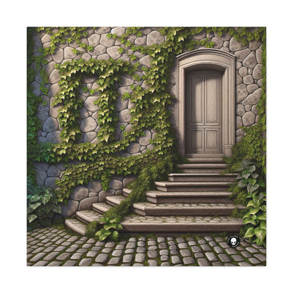 "Mur de Lierre en Trompe-L'oeil" - Trompe-l'oeil Alien Canva