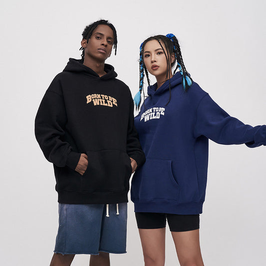 Men's And Women's Loose Printed Hoodie