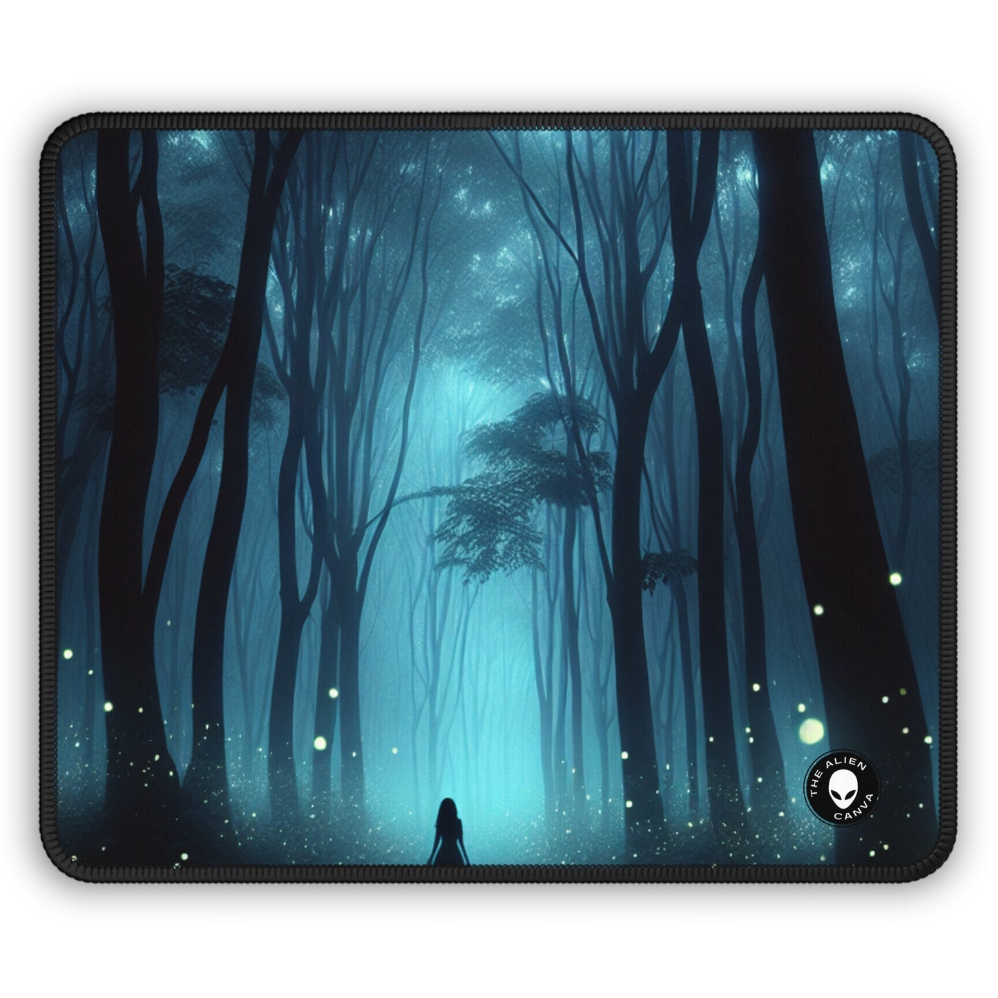 "Guided by Fireflies: A Forest's Secret Lightshow" - The Alien Gaming Mouse Pad