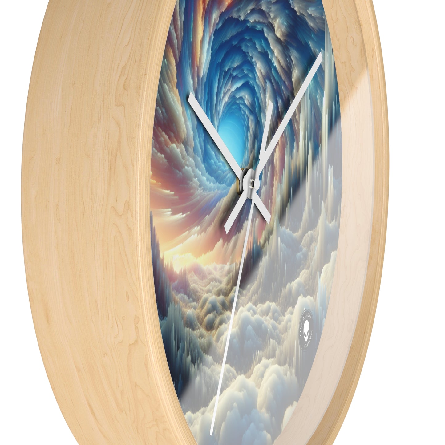 Crystal Peaks and Colorful Skies - The Alien Wall Clock