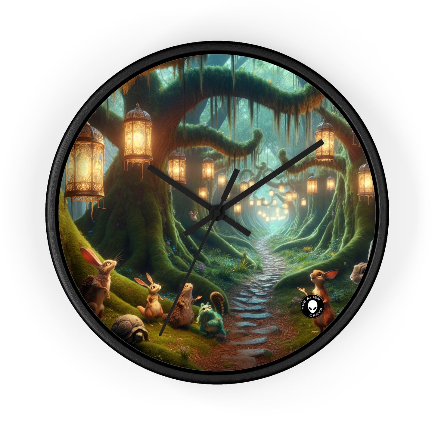 "Enchanted Forest Adventure" - The Alien Wall Clock