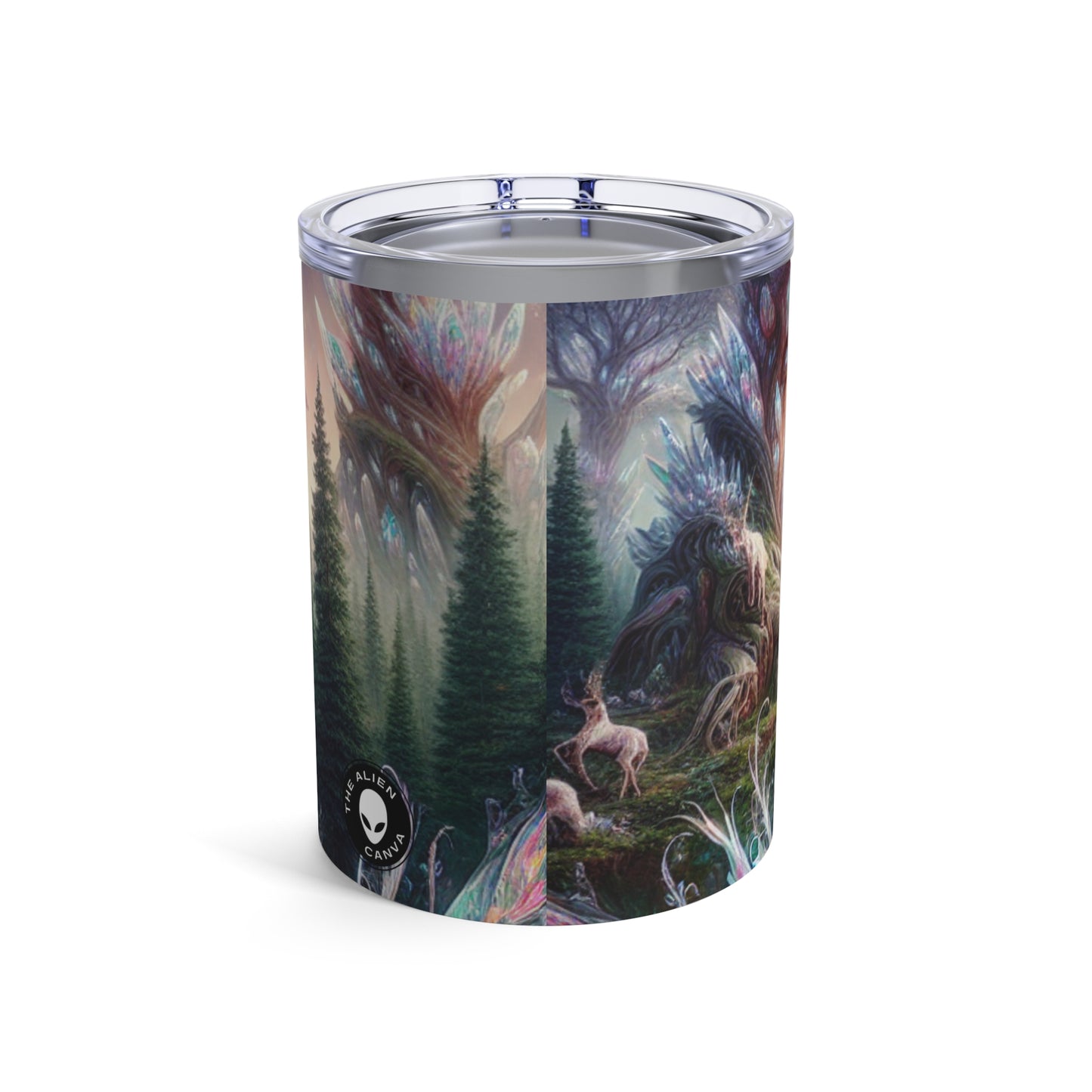 "Bosque de Cristal: Un Reino Mágico" - Vaso Alien de 10 oz