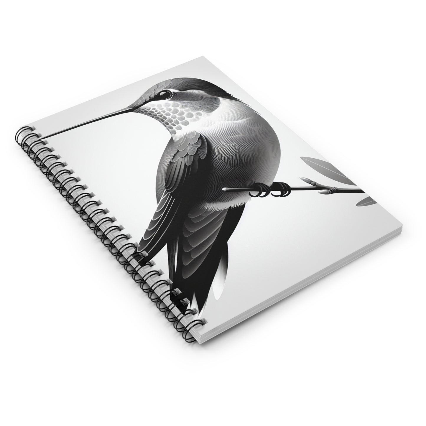 "A Melodic Moment" - The Alien Spiral Notebook (Ligne Lignée) Style Minimalisme